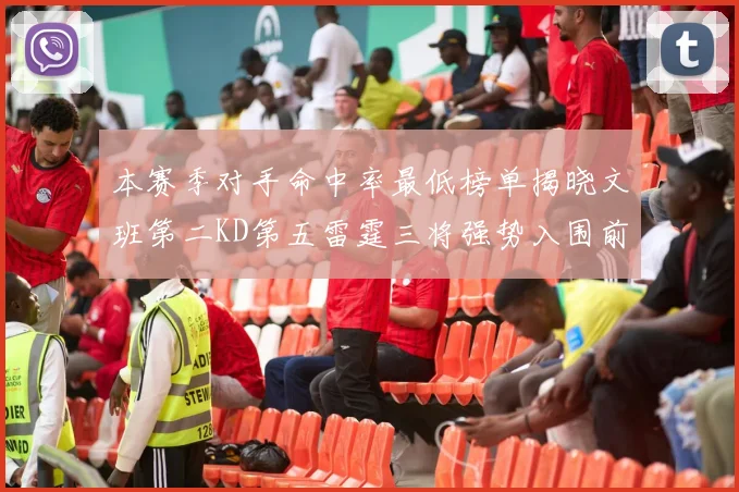 本赛季对手命中率最低榜单揭晓文班第二KD第五雷霆三将强势入围前十